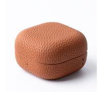 Genuine Leather Case for Samsung Galaxy Buds 4, Fully-Wrapped Skin-Friendly Headphone Cases Shockproof Protective Hard Cover Compatible with Galaxy Buds 4