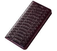 Genuine Leather Case For Samsung Galaxy S26/S26 Plus/S26 Ultra, Folio Shockproof TPU Internal Shell, Business Style Wallet All -Inclusive Cover(Purple,S26)