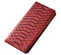 Genuine Leather Case For Samsung Galaxy S26/S26 Plus/S26 Ultra, Folio Shockproof TPU Internal Shell, Business Style Wallet All -Inclusive Cover(Red,S26)