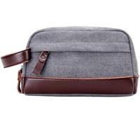 Genuine Leather Clutch Bag for Women Wristlet Handbag Retro Phone Bag Large Capacity Wallet Purse(Grey)