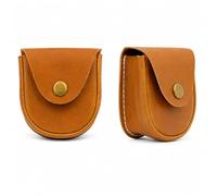 Genuine Leather Coin Pouch with Belt Loop for Men & Women - Handmade Snap Button Leather Coin Purse for Coins, Cash, Keys, Earbuds & Small Essentials - Compact Everyday Carry (EDC) Pocket Organizer