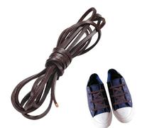 Genuine Leather Cord for Jewelry - Flat String Lace for Crafting Bracelets, Necklaces, and Handmade Projects - Durable Rope for Lanyards and Shoe Repair, Natural Leather Rope String
