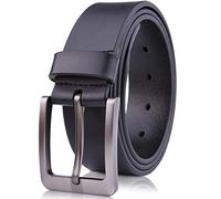 Genuine Leather Dress Belt For Men - Mens Belts For Suits, Jeans, Uniform With Single Prong Buckle - Designed in the USA