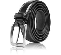 Genuine Leather Dress Belts For Men - Mens Belt For Suits, Jeans, Uniform With Single Prong Buckle - Designed in the USA