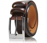Genuine Leather Dress Belts For Men - Mens Belt For Suits With Single Prong Buckle - Designed in the USA