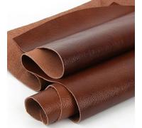 Genuine Leather Fabric 0.9mm Calf Skin Leather Brown Multiple Sizes for Gloves Clothing Crafts(40x60cm)