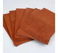 Genuine Leather Fabric Cowhide Craft Pieces Vegetable Tanned Full Grain 5mm Thick Multiple Sizes(10x20cm)