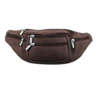 Genuine Leather Fanny Pack Waist Bag Phone Holder By Silver Fever One Size, Brown, Brown, One size, Fashion