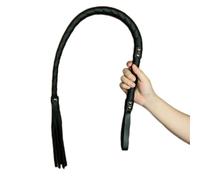 Genuine Leather Flogger Whip with Adjustable Hook | Sensory Play, Spanking & Couples Roleplay | Premium Fetish Accessory for Adults