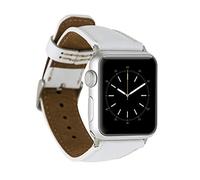Genuine Leather for Apple Watch Band with Ultra 3/2/1, SE, Series 1-11 - Premium Replacement Strap with Stainless Steel Buckle, Multiple Sizes and Colors (F03, 38-40-41mm Black Buckle)