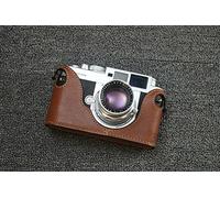 Genuine Leather Half Case Cover For Voigtlander Bessa R2M Camera Protector (Brown)