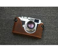 Genuine Leather Half Case Cover For Voigtlander Bessa R2M Camera Protector (Brown Mad Horse)