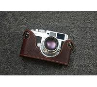 Genuine Leather Half Case Cover For Voigtlander Bessa R2M Camera Protector (Vintage Brown)