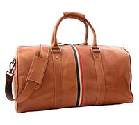Genuine Leather Holdall Cognac Sports Weekend Travel Duffle Bag - Miami