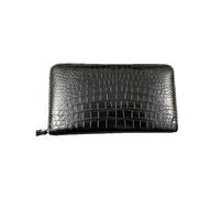 Genuine Leather Long Wallet for Men, Slim Card Case, Business Clutch Wallet Checkbook Cash Passsport Holder (Black,L22xW2.5xH12cmL8.6xW1xH4.74in)