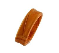Genuine Leather Mock Crocodile Watch Strap Retaining Loops - Pack of Four (Orange, 12, Millimetres)