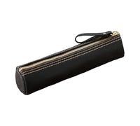 Genuine Leather Pencil Case Fountain Pen Bag Zippered Closure Pen Organiser Pouches for Student Men Women School Leather Pouches