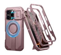 Genuine Leather Phone Case for IPhone 16 Pro Max 17 Air 15 Plus 14 13 12 Promax High End Strong Magnetic Wireless Charging Cover,peony pink,For iPhone 17 Pro