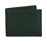 Genuine Leather RFID Blocking Wallet for Men | Slim Bifold Design with Zipper Coin Pocket, ID Window & Multiple Card Slots | Compact Everyday Carry Gift for Him, Dark Green, M, Slim Bifold Wallet