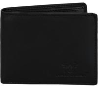 Genuine Leather RFID Blocking Wallet for Men | Slim Bifold Design with Zipper Coin Pocket, ID Window & Multiple Card Slots, Black, M, Slim Bifold Wallet