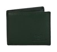 Genuine Leather RFID Blocking Wallet for Men | Slim Bifold Design with Zipper Coin Pocket, ID Window & Multiple Card Slots | Compact Everyday Carry Gift for Men, Dark Green, M, Slim Bifold Wallet