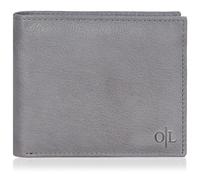 Genuine Leather Slim Bifold Wallet - RFID Thin Gift for Men Compact Card