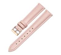 Genuine Leather Strap Cowhide Plain Weave Quick Release Women's Watchbands 10-20mm, Color 12, 15mm