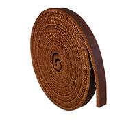 Genuine Leather Strip 1/4 Inch Wide 72 Inches Long for DIY Craft Projects, 1.8-2mm Thick, Bourbon Brown