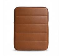 Genuine Leather - The Original Puffy Tablet Sleeve 9-11 Inch Case, Leather Air Pouch for Women & Men, Fits 9th/10th Gen, Pro 11", Air 10.9" + Magic Keyboard (Saddle Brown)