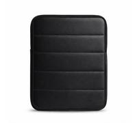 Genuine Leather - The Original Puffy Tablet Sleeve 9-11 Inch Case, Leather Air Pouch for Women & Men, Fits 9th/10th Gen, Pro 11", Air 10.9" + Magic Keyboard (Charcoal Black)