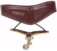 Genuine Leather Thickened Saxophone Strap, Premium Saxophone Neck Strap, Breathable, Metal Hook, Adjustable For Alto Tenor Saxophone,Brown,Enchanting12