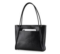 Genuine Leather Tote Bag for Women, Premium Waxed Oil Cowhide Leather Shoulder Work Bag Fits 13.3" Laptop & 10.7" Tablet, Multi-Pocket Professional Handbag for Business, Travel, Commuter, College