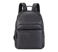 Genuine Leather Vintage Rucksack Laptop Bag Travel Backpack - Black 32 x 40 x 17 cm