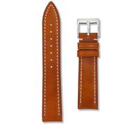 Genuine Leather Vintage Watch Strap | Premium Handmade Band | 20 mm Natural Tan | Italian Style Waxed Finish | Contrast Stitching | Calf Skin Lining | Spring Bars and Tool Included (Light Brown, 20mm)