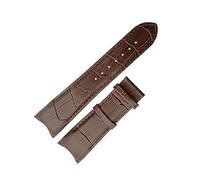 Genuine Leather Watch Band Fit For Tissot T035 PRC200 T055 T097 Watchband Butterfly Buckle Strap Wrist Bracelet(Only brown strap,23mm)