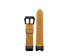 Genuine leather watch strap fit for Casio G-SHOCK Big Mud King GWG-1000/GB series modified retro leather watchband accessories belt(Khaki)