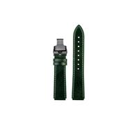 Genuine Leather Watch Strap Fit for Casio G-SHOCK Small Square AE-1200WH/1300/1000/A158/A159(Green-black Folding)
