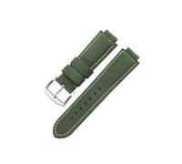 Genuine Leather Watch Strap fit for Casio GST-B400 GST-B200 Sweat-Proof Men Raised Mouth Frosted Cowhide Watchband Accessories14 16mm(Green-Steel-K2,24x16mm)