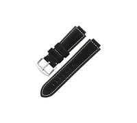 Genuine Leather Watch Strap fit for Casio GST-B400 GST-B200 Sweat-Proof Men Raised Mouth Frosted Cowhide Watchband Accessories14 16mm (Color : Black-Steel-K2, Size : 24x14mm)