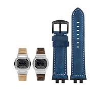 Genuine Leather Watch Strap fit for G-SHOCK fit for Casio GMW-B5000 Small Silver Bar Men's Soft Comfortable Watchband Accessories 22mm