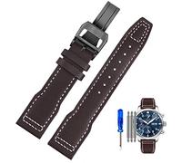 Genuine Leather Watch Strap for IWC Pilots Little Prince Male Mark 18 Big Fly Portugal Soft Comfortable Watchband 20mm Wristband