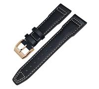 Genuine Leather Watchband for IWC Mark XVIII Le Petit Prince Pilot’s Watch 20mm 21mm 22mm Cowhide Strap (Color : Brown White Silver, Size : 20mm)