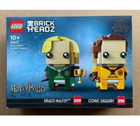 Genuine Lego Draco Malfoy & Cedric Diggory Brickheadz Set (New - sealed - 40617)
