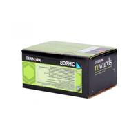 Genuine Lexmark 80C2HC0 (802HC0) Cyan Toner Cartridge