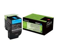 Genuine Lexmark 80C2XC0 (802XC) Cyan Toner Cartridge