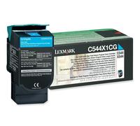 Genuine Lexmark C544X1CG Extra High Capacity Toner - Cyan