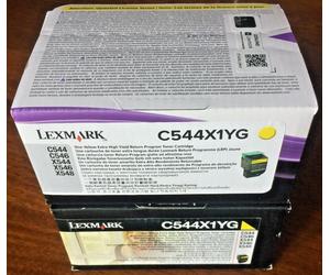 Genuine Lexmark C544X1YG Extra High Yield Return Program Yellow Toner Cartridge