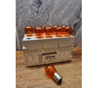 Genuine Light Bulbs x10 Offset 12V PY21W Amber For Flasher Indicator 7701038624