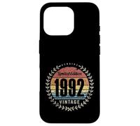 Genuine Limited Edition 1992 Vintage Birthday Design Case for iPhone 16 Pro