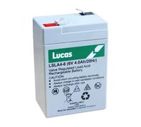 Genuine Lucas Lsla4-6 4Ah 6V Sealed Lead Acid Battery